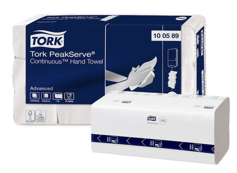 Prosoape pentru mâini Tork PeakServe Continuous, 270 foi/pachet