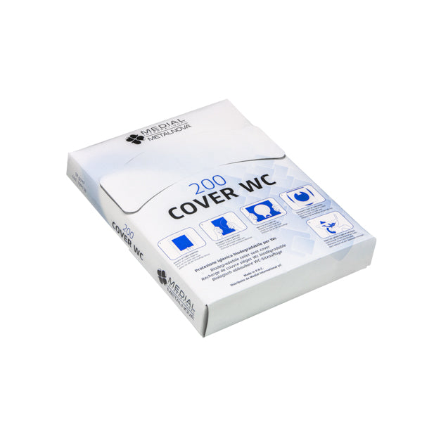 Acoperitoare pentru colacul WC-ului, biodegradabile, 200 bucăți/pachet
