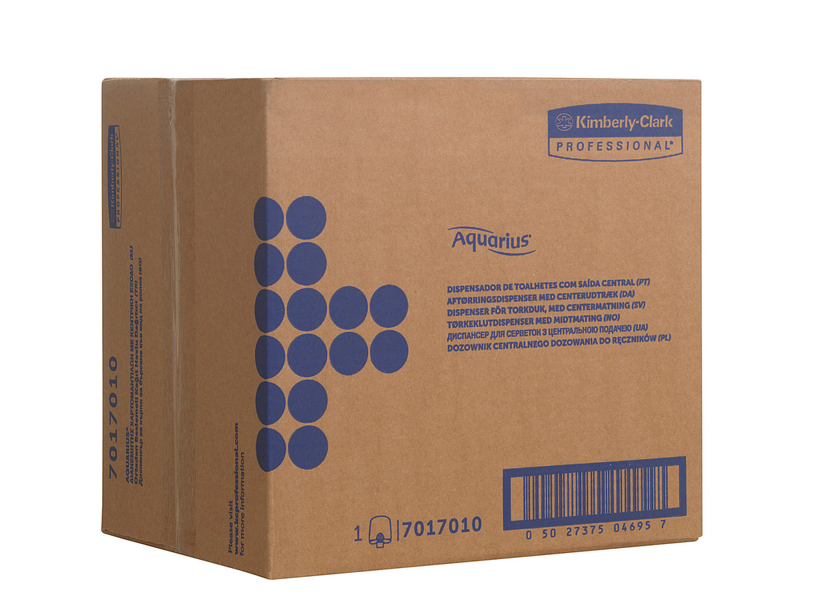 Dispenser hârtie prosoape centrefeed Aquarius 7017, alb