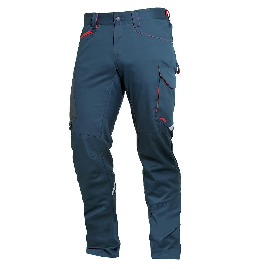 Pantaloni uvex suXXeed, croială slim fit, pentru bărbați, culoare albastră