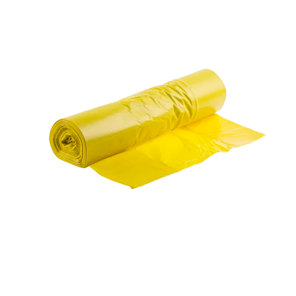 Saci menajeri rezistenți galbeni 240L 10 buc/ rolă