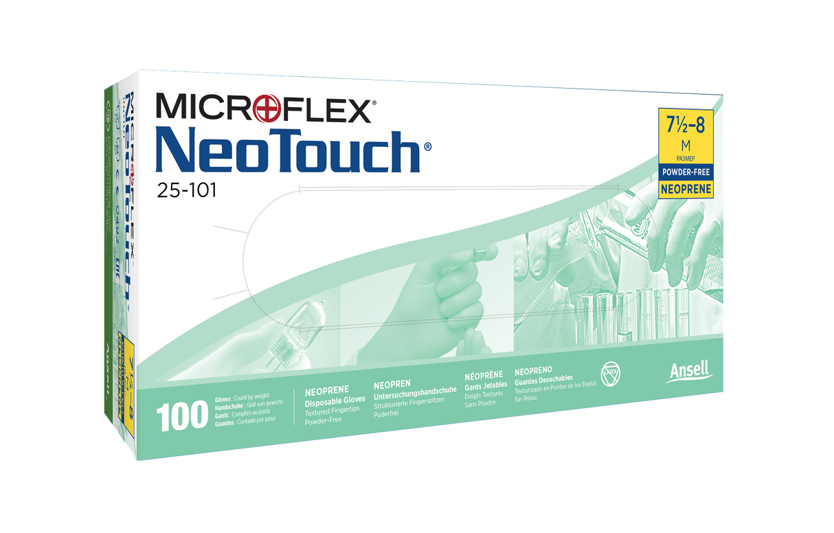 Mănuși de unică folosință Ansell MICROFLEX NeoTouch 25-101, Verzi