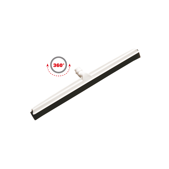 Racletă cauciuc pivotantă pentru pardoseli neuniforme, cauciuc special negru, 620 x 53 x 95 mm