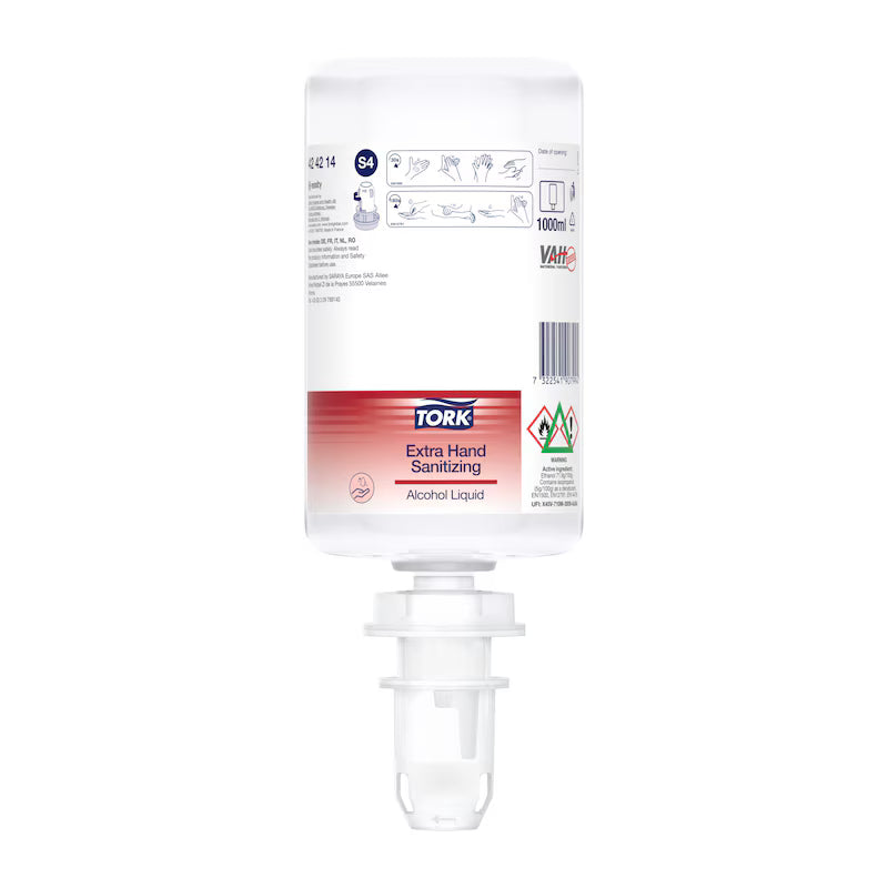 Dezinfectant lichid pentru mâini pe bază de alcool Tork, S4, 1000 ml
