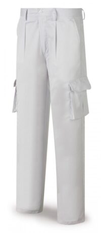 Pantaloni de lucru standard tercot MarcaTopline alb