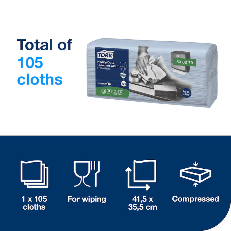 Lavete de curățare Tork rezistente, 105 bucăți/pachet