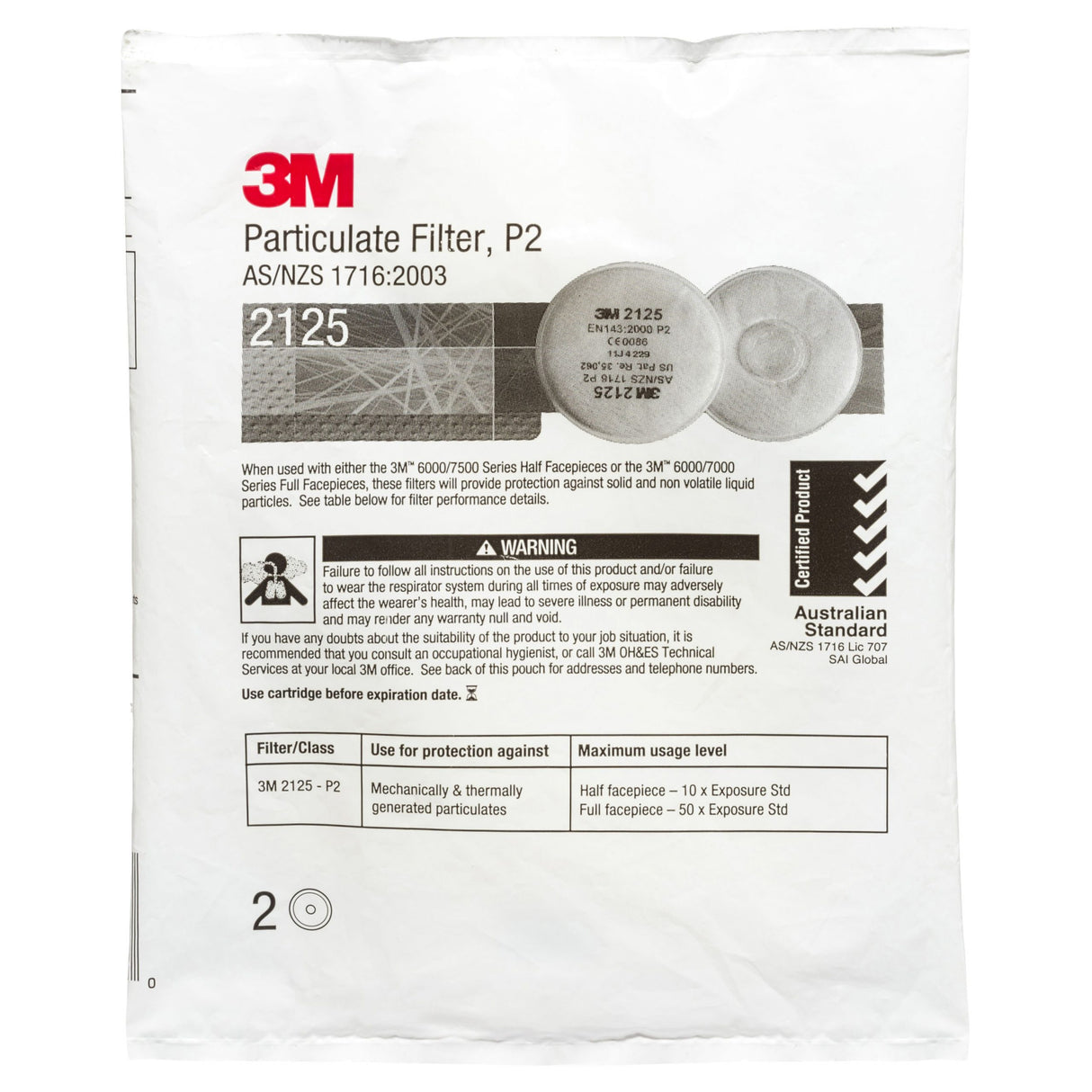 Filtru de particule 3M 2125 P2 R