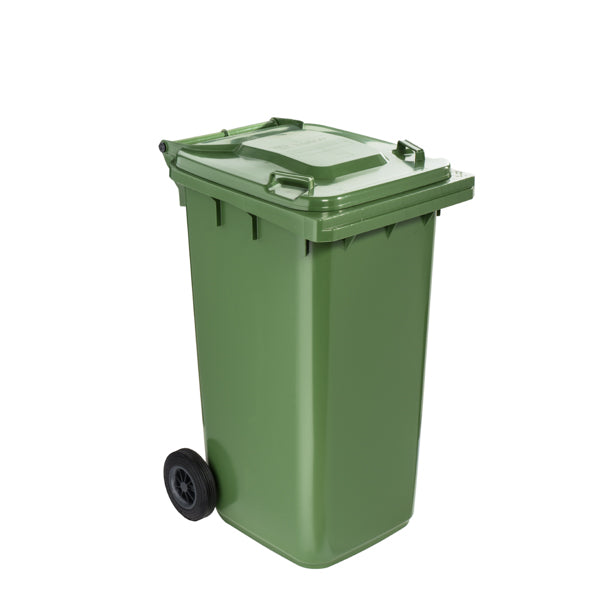 Container deșeuri cu 2 roți verde 240 L