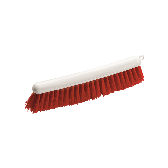 Perie făină, PBT moale, roșie, 290x30x78 mm, certificată HACCP