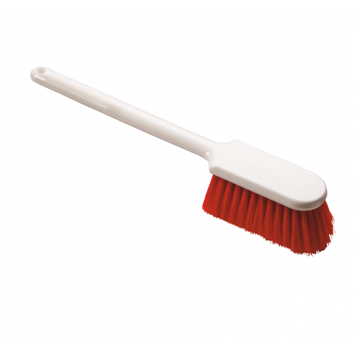 Perie pâine, PBT moale, roșie, 395x60x70 mm, certificată HACCP