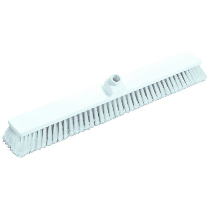 Mătură mare, peri PBT moi roșu, 600x72x134 mm, certificată HACCP