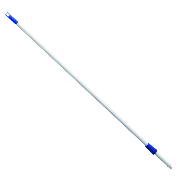 Mâner metalic robust, 1400 mm lungime, albastru, cu filet octogonal