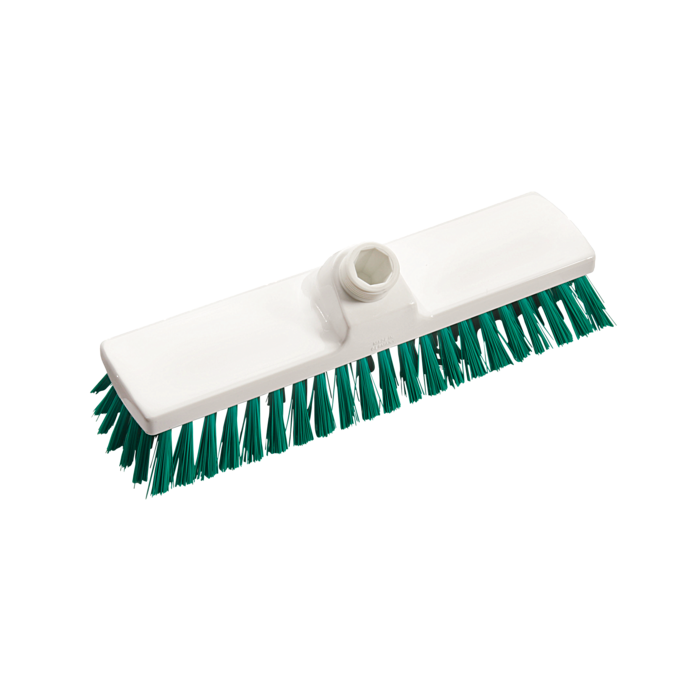 Mătură medie, peri rigizi verzi, 300x70x120 mm, certificată HACCP