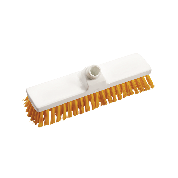 Mătură medie, peri rigizi galbeni, 300x70x120 mm, certificată HACCP