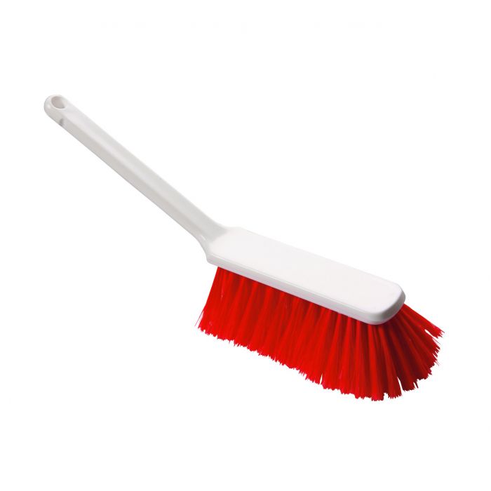 Perie de mână cu peri moi, 310 mm, roșie, pentru uz alimentar