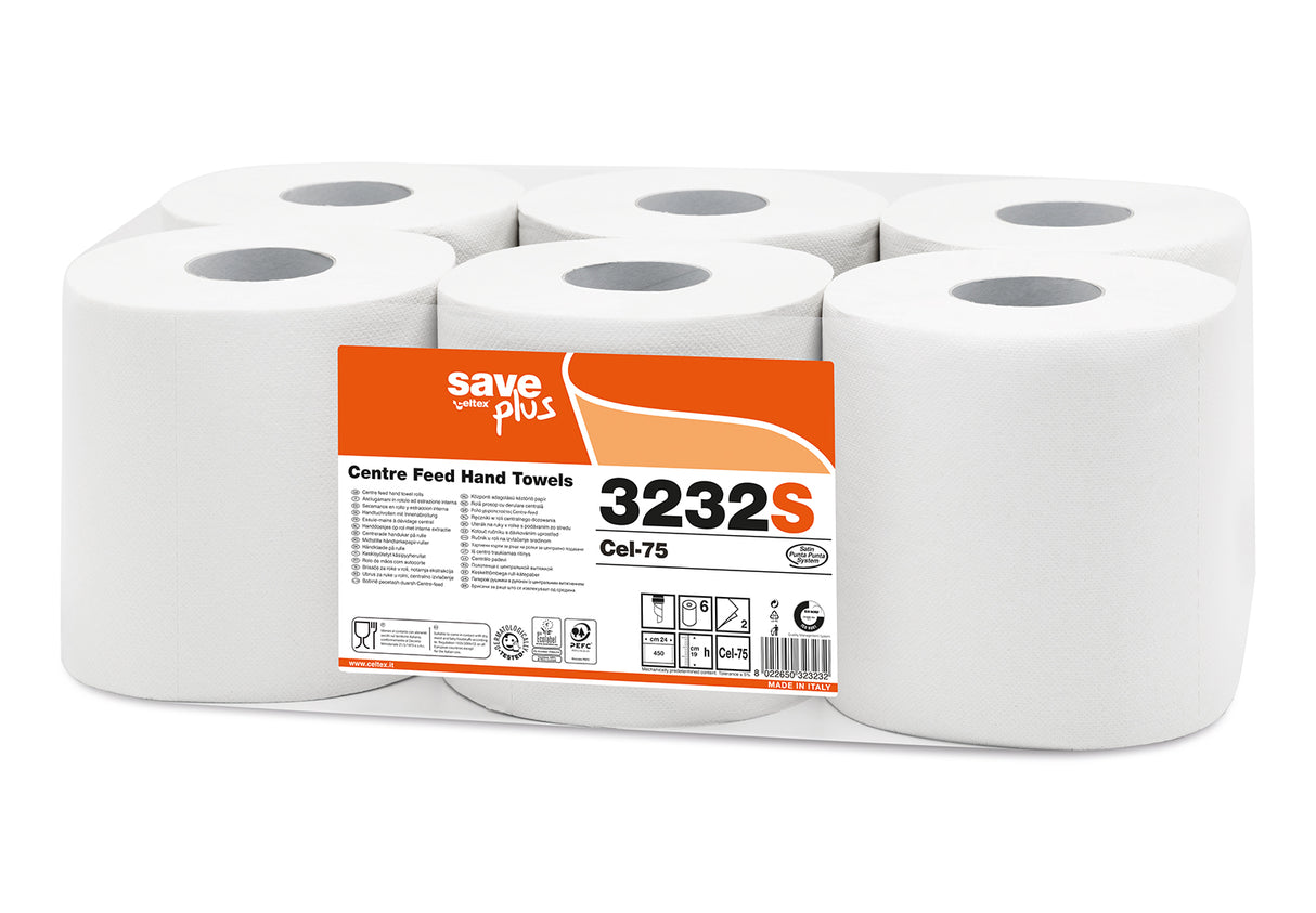 Prosop de mâini hârtie derulare centrală Celtex SavePlus C3232S, 108m