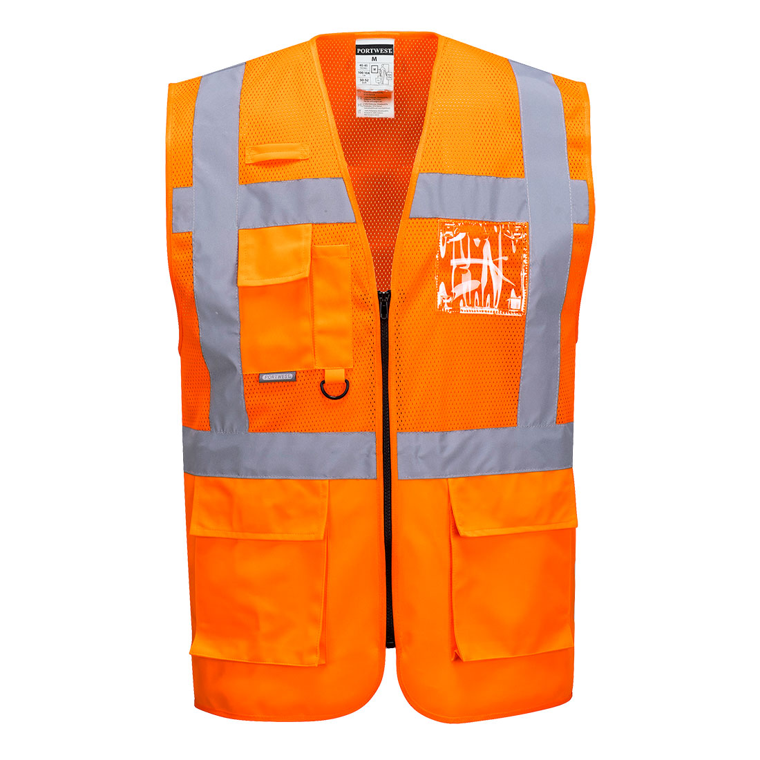 Vestă reflectorizantă Portwest C496 Madrid Executive Mesh Hi-Vis, Portocalie