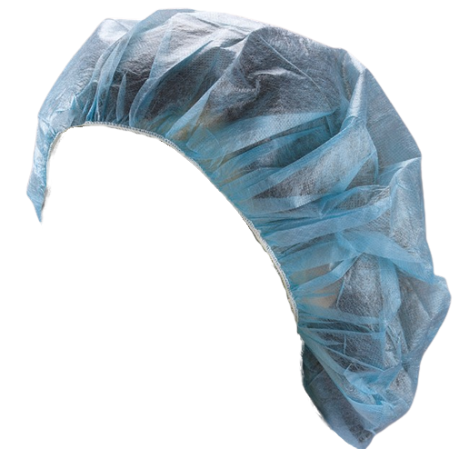 Bonete bufante de unică folosință din CPE, albe, 100buc/pach