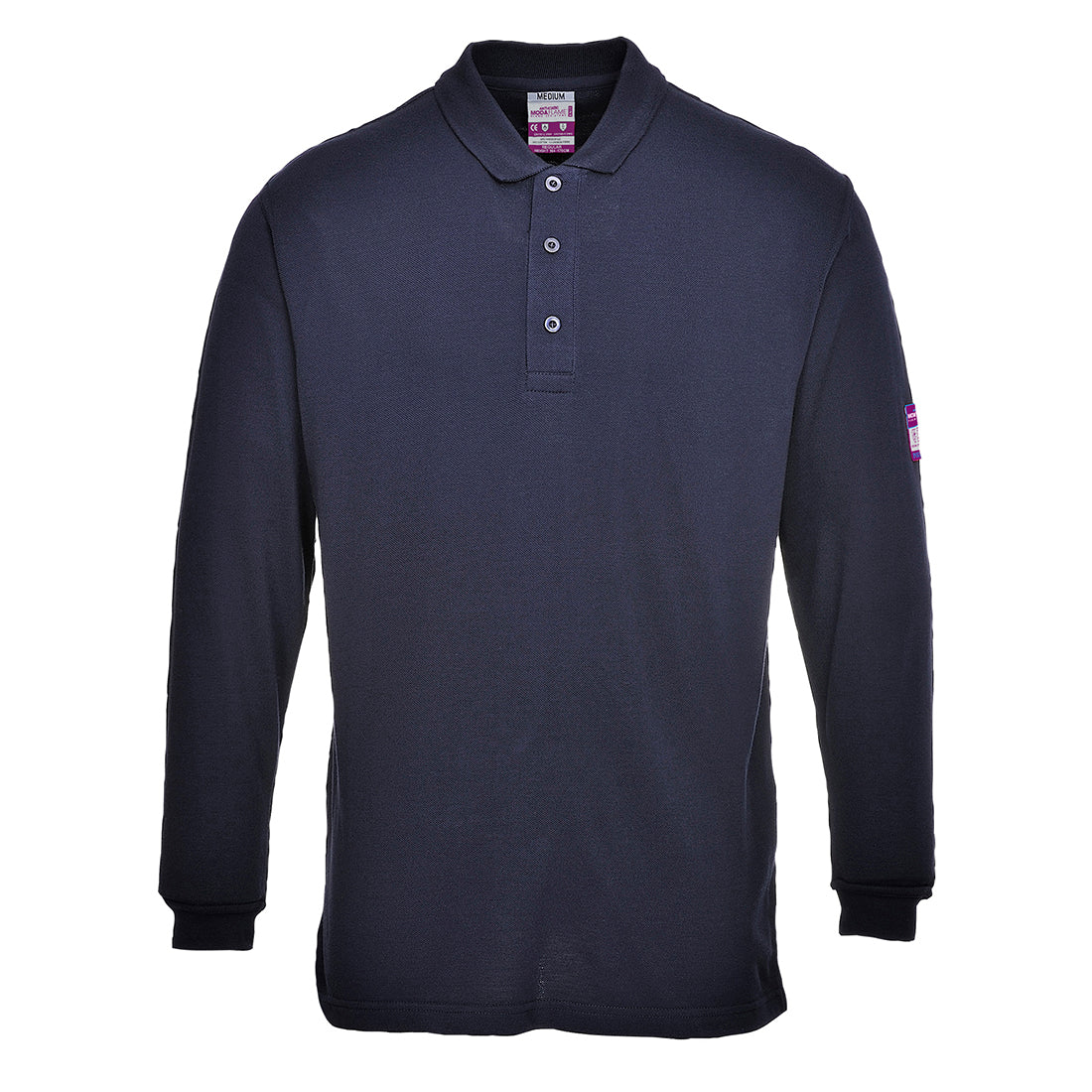 Bluză Polo Portwest FR10 Antistatică, Mânecă lungă, Bleumarin