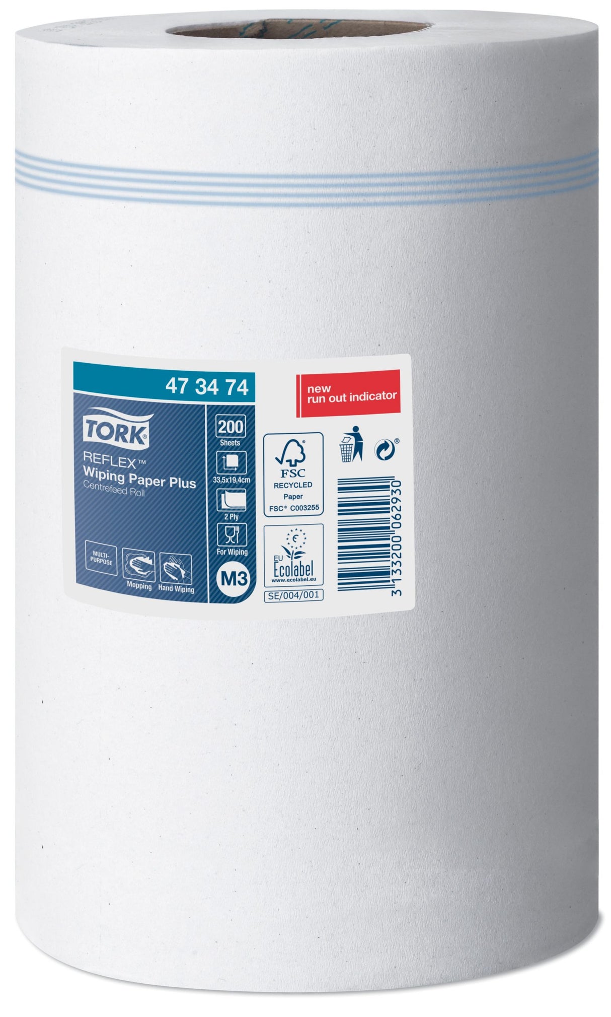 Prosoape hârtie derulare centrală Tork Reflex Plus, 67m