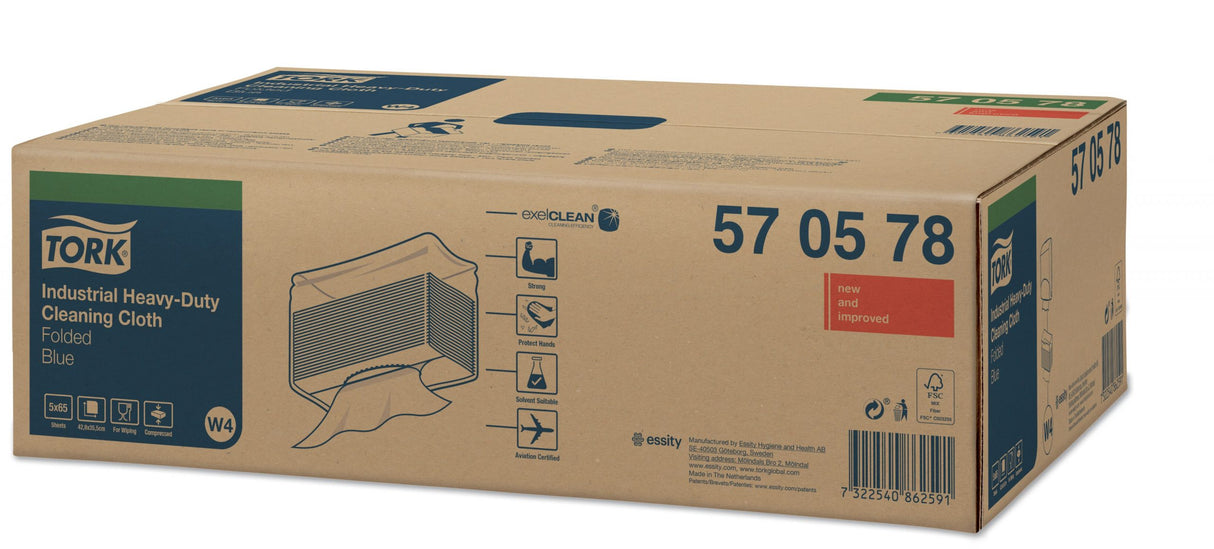 Lavete industriale ultra-rezistente Tork, 65 bucăți/pachet