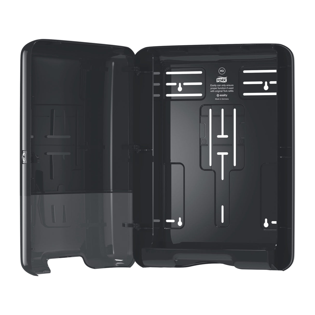 Dispenser de prosoape de mână Tork Singlefold, negru