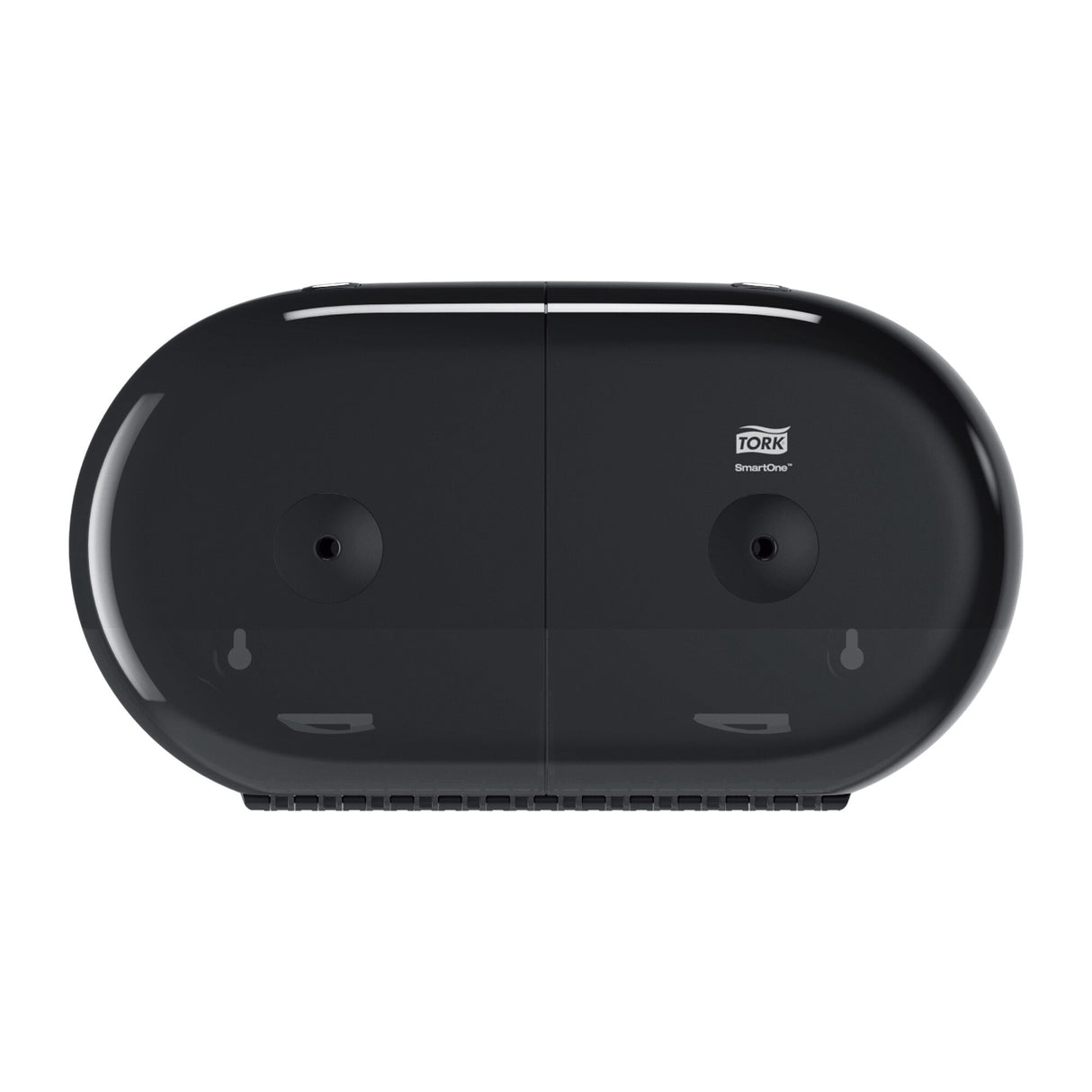 Dispenser de hârtie igienică mini Tork SmartOne Twin negru