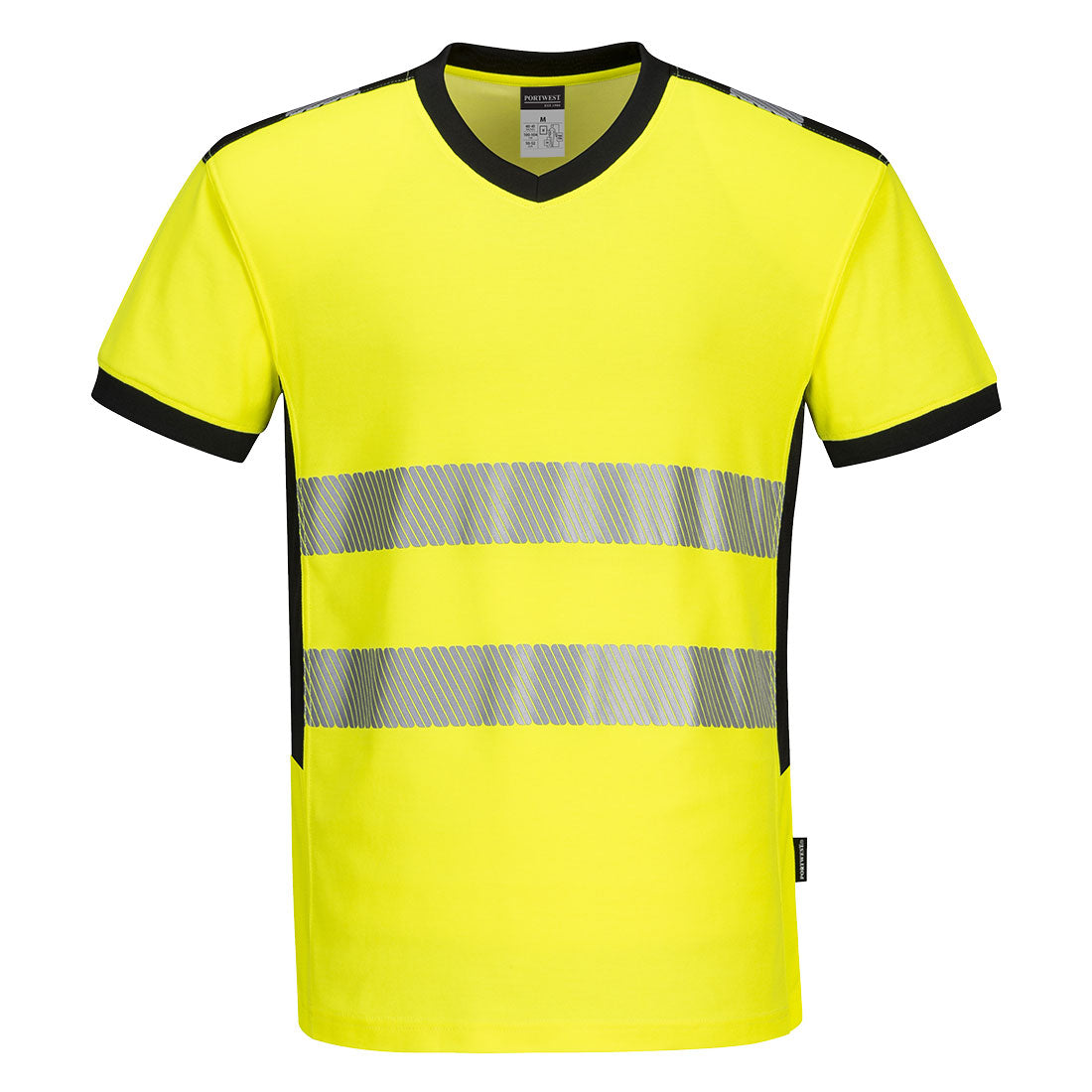 Tricou Portwest PW310 PW3 Hi-Vis, Galben/Negru