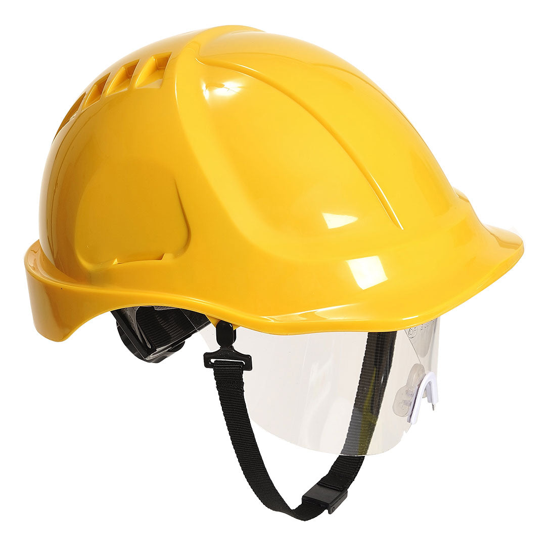 Cască cu PW54 Visor Endurance Plus galbenă