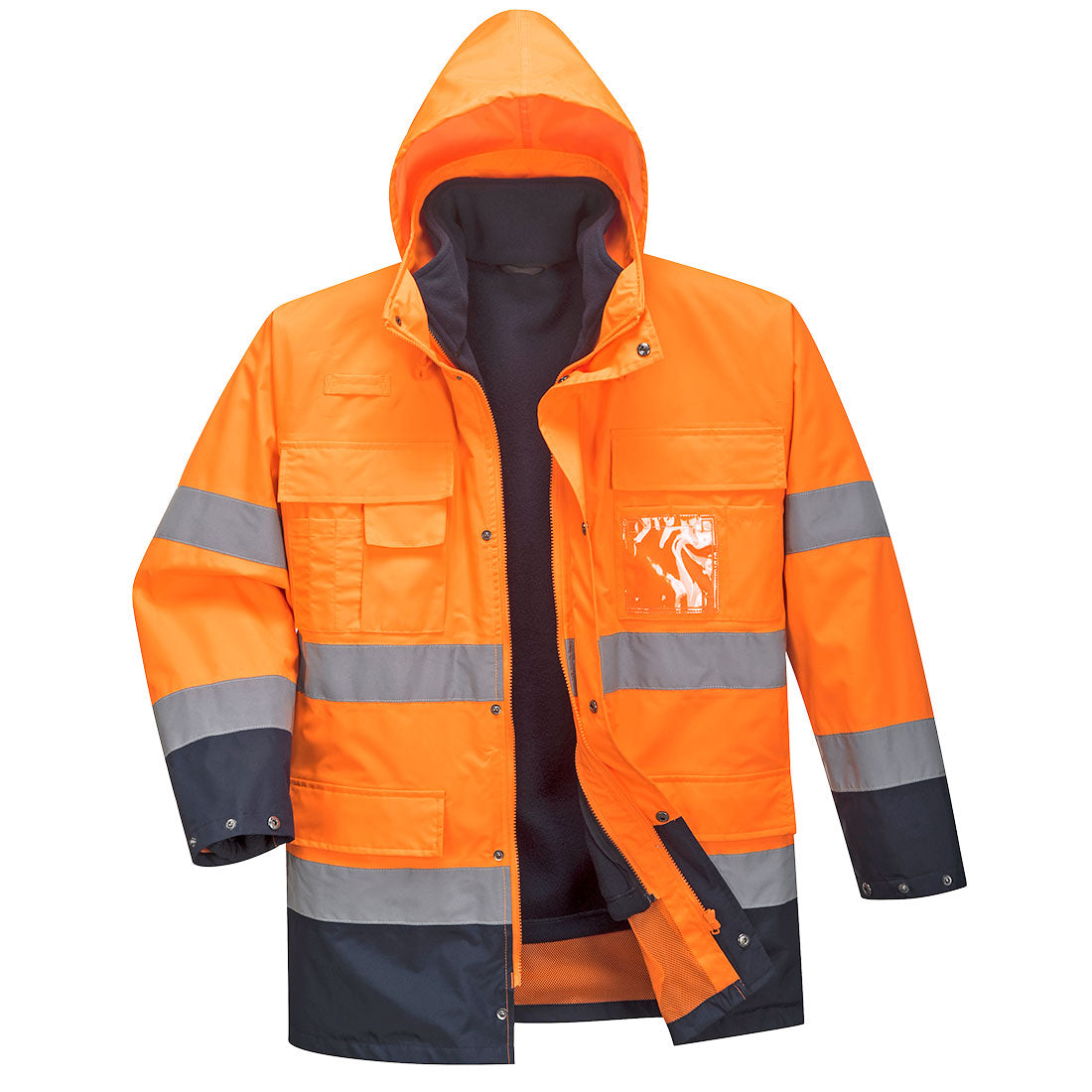 Jachetă de protecție Portwest S162 Lite 3-in-1 Hi-Vis, Portocaliu/Bleumarin