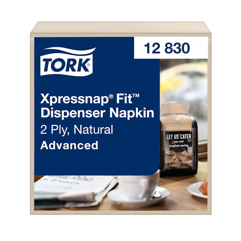 Șervețele de masă Tork Xpressnap Fit, 2 straturi, natur