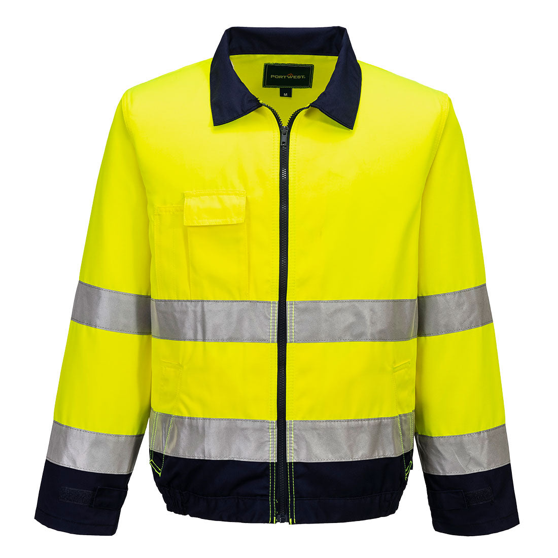 Jachetă de protecție Portwest TX70 Madrid Hi-Vis, Galben/Bleumarin
