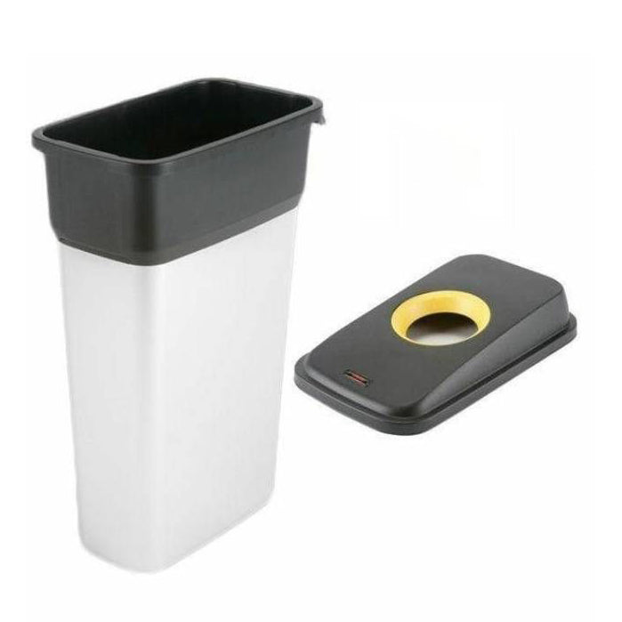 Capac negru/galben pentru coș de gunoi GEO 55L/70L