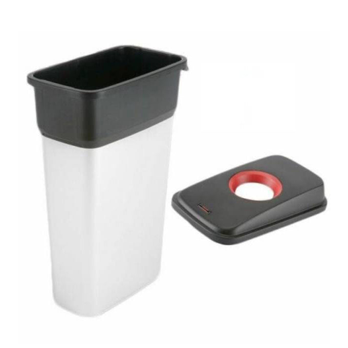 Capac negru/roșu pentru coș de gunoi GEO 55L/70L
