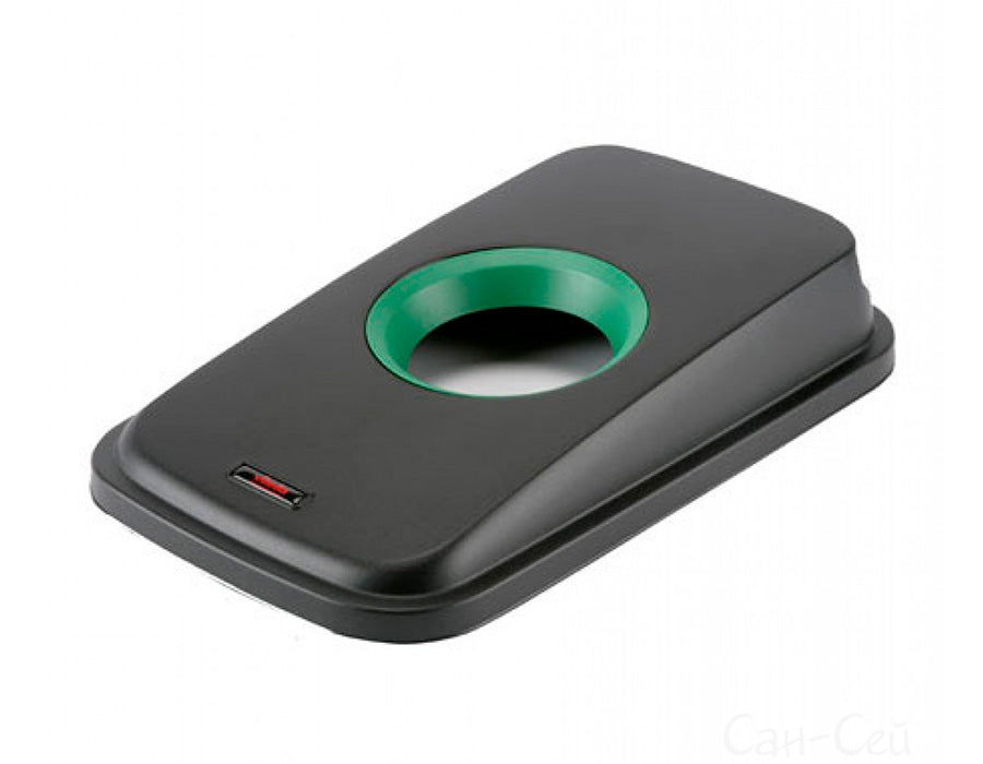 Capac negru/verde pentru coș de gunoi GEO 55L/70L