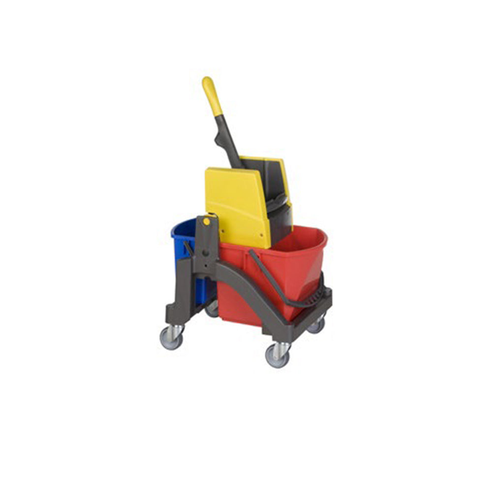 Cărucior mop Vermop Aquva, 17L + 6L, cu presă verticală