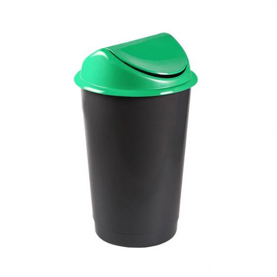 Coș de gunoi Flip Flap verde 60L