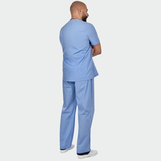 Costum medical de protecție Bwell CESARE Albastru deschis