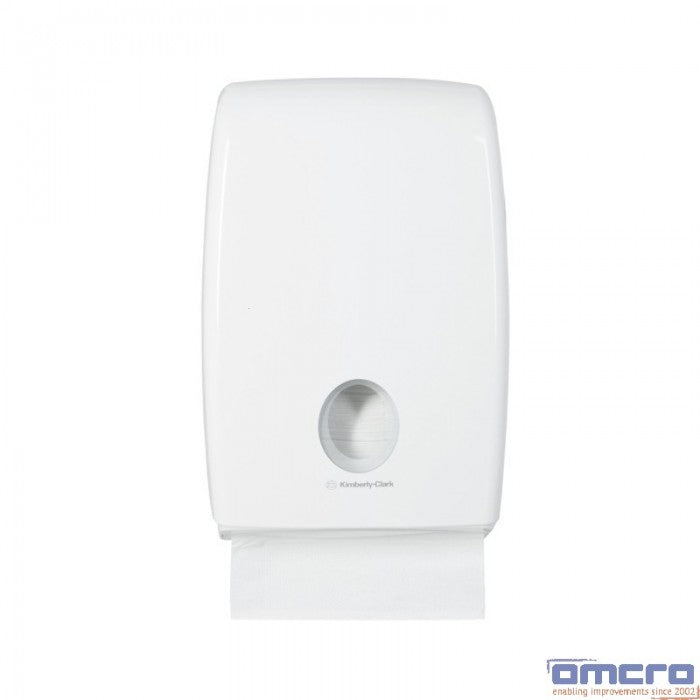 Dispenser prosop hârtie interfold alb Aquarius 6945