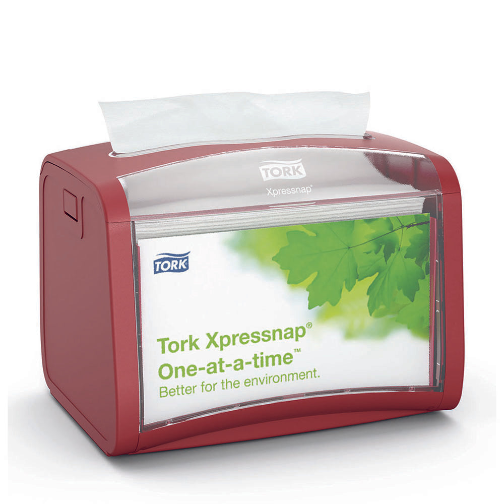 Dispenser de șervețele de masă Tork Xpressnap Tabletop, roșu