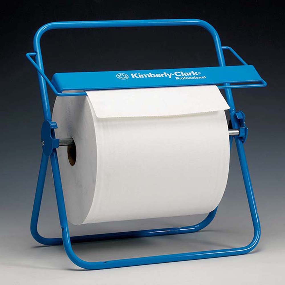 Dispenser de perete pentru role mari de șervețele Kimberly-Clark Professional 6146, albastru