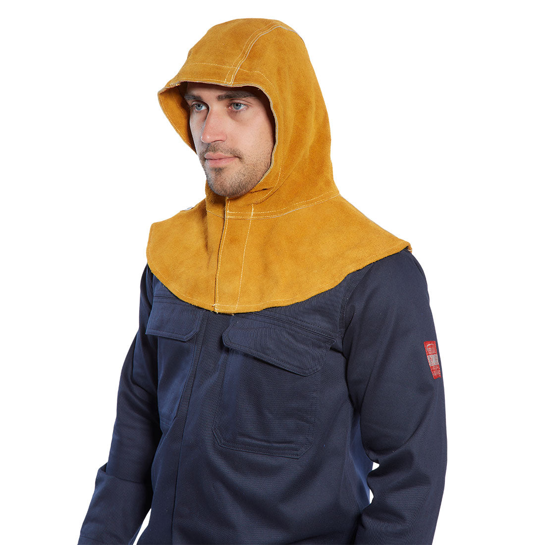 Glugă de protecție pentru sudură Portwest SW33, din piele, Clasa 2