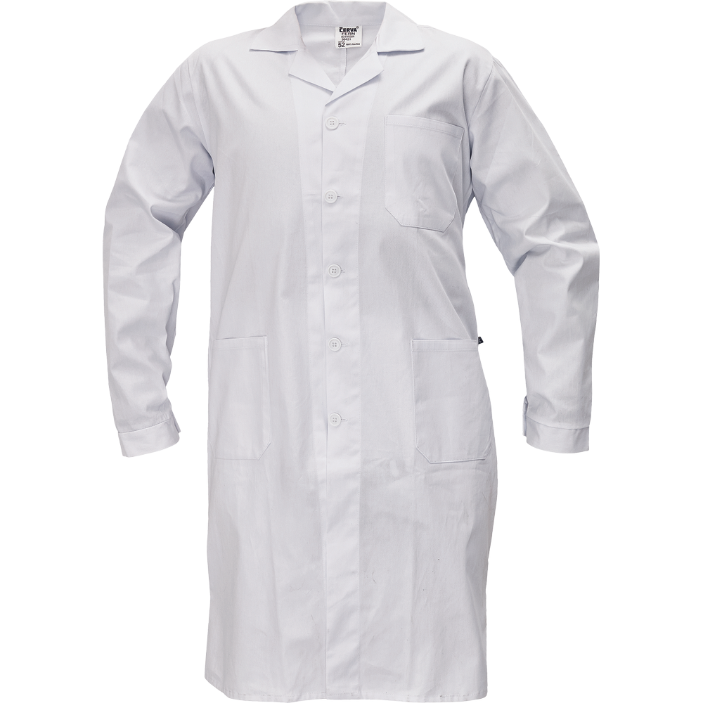 FERN halat alb cu mâneci lungi pentru bărbaţi