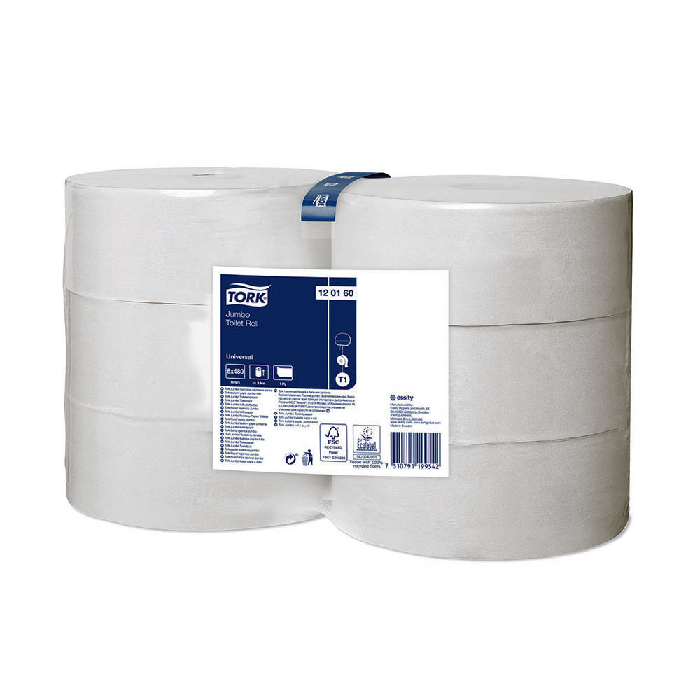 Tork hârtie igienică rolă dimensiune Jumbo universală, 480m