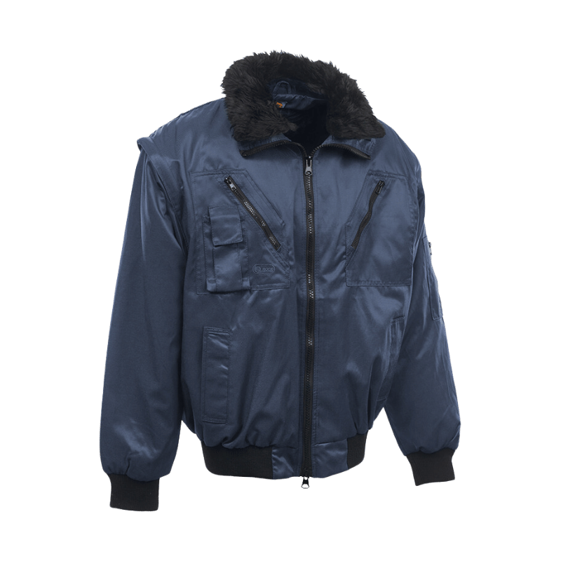 Jachetă de iarnă tip pilot, 3in1, Rock, impermeabilă, bleumarin