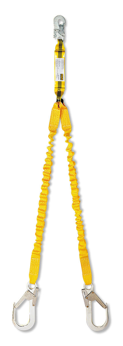 Mijloc de legatură STEEL FLEX tip „Y” cu amortizor de șoc și carabiniere