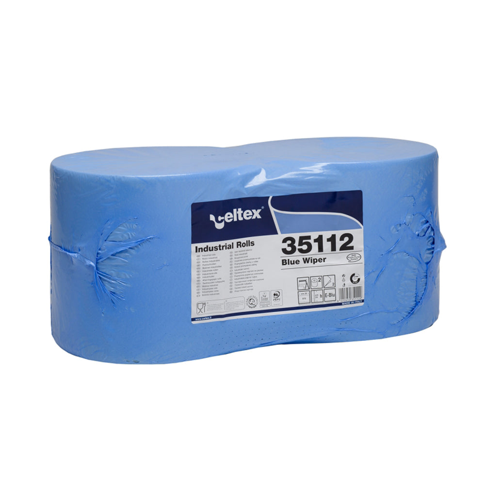 Lavete industriale albastre, 100% celuloză, 970 porții/rolă, 290 m