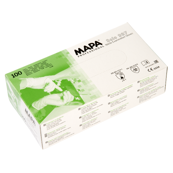 Mănuși de unică folosință Mapa Solo 997, Albastre