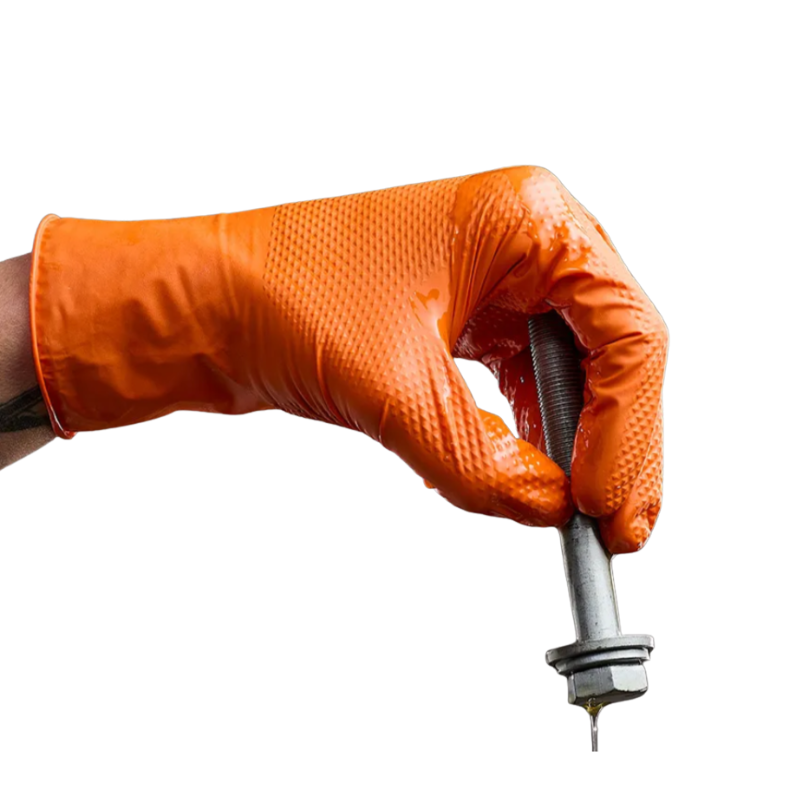 Manipulare componente cu mănuși nitril Jubappe 578OR diamond grip