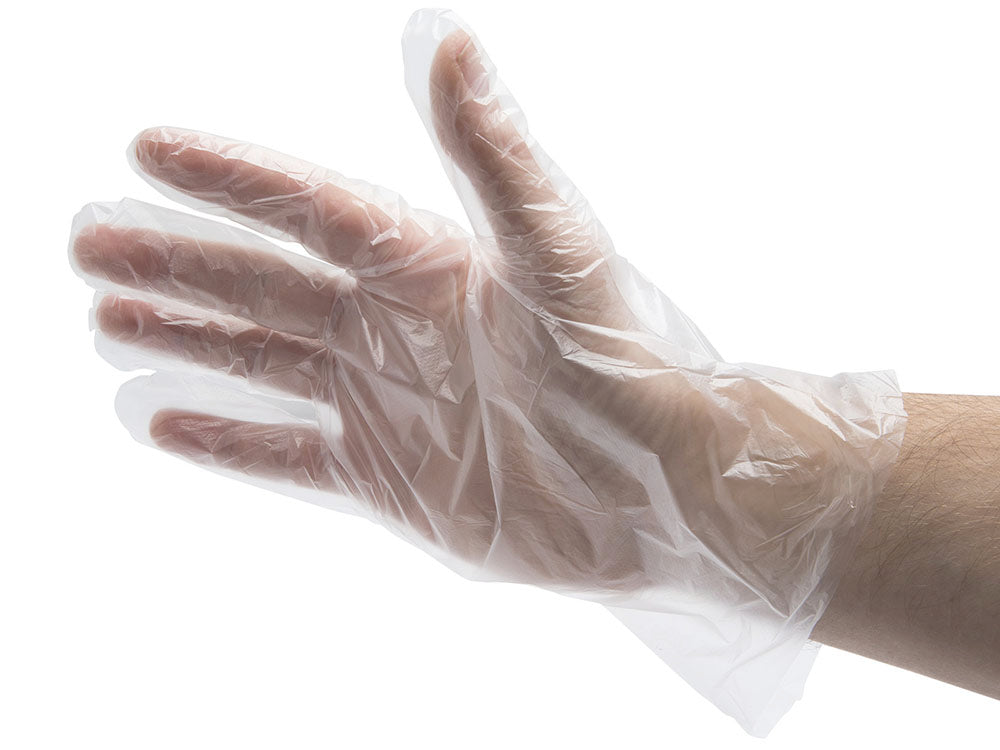 Mănuși de unică folosință TPE ambidextre Prime Source, Transparente